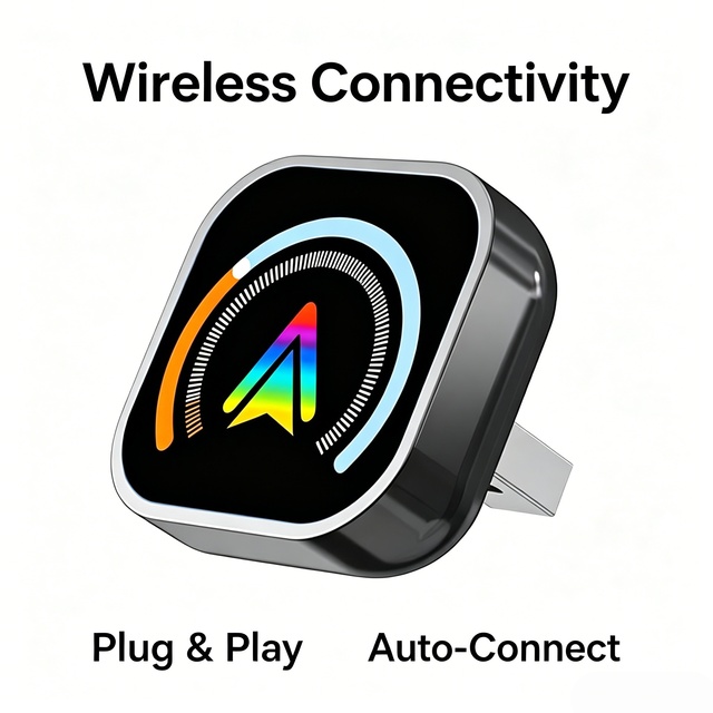 2026 Wireless CarPlay Adapter Auto Connect Convert Factory Wired to Wireless CarPlay Bluetooth Wi-Fi Plug & Play All Car Models
