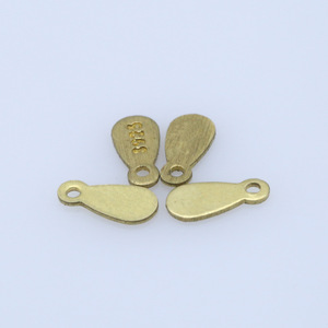 Pendentif en cuivre en forme de goutte d'eau, connecteurs avec marquage 925 pour la fabrication de bijoux DIY - Product Image 1