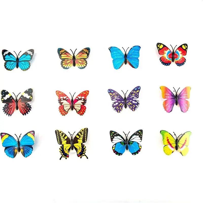 Lovely Butterfly LED Night Light Beautiful Home Decorative Wall Nightlights Color-Changing Beautiful Decorative Sticker