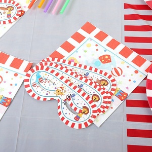 Set de Decoración para Fiesta Infantil, Set de Vajilla con Temática de Circo para Fiesta de Cumpleaños - Product Image 3