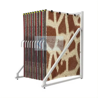 Vente chaude Page Tournant Tapis Exposants Tapis Rack Carrelage Stockage Salon Salon Suspendu Tapis Titulaire Tissu Présentoir