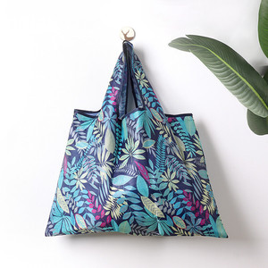 Tùy Chỉnh Xách Tay Có Thể Gập Lại Oxford Vải Lưu Trữ Mua Sắm Túi Giản Dị Túi Xách Cho Du Lịch Dã Ngoại Mua Sắm Môi Trường - Product Image 1