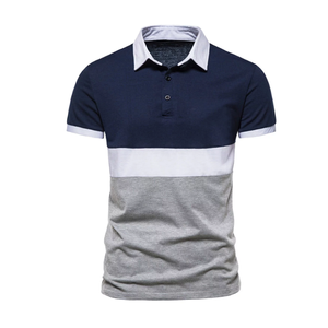 Camiseta 100% de algodón para hombre, ropa de alta calidad, Polo a rayas, camiseta de manga corta, La mejor moda 2023 - Product Image 1