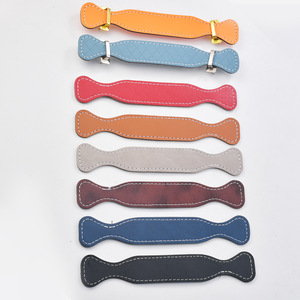 Poignées en cuir pour sacs, 8 couleurs disponibles, en PU à grain croisé, durables, épaisses, pour boîtes cadeaux et sacs - Product Image 1