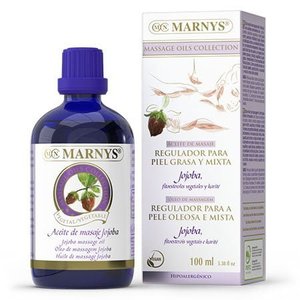 Marnys Olio da massaggio al jojoba 100 ml per pelli grasse e miste - Product Image 1