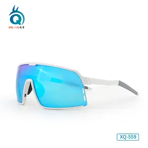 Custom Photochromic Lens Cycling Sunglasses Oversized Sport Glasses Large Square Frame Shades Men Polarized Sports Sunglasses