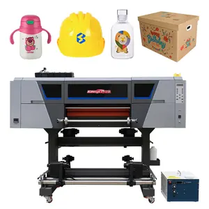 Factory 60cm a3 uv dtf flatbed printer machine all in one transfer sticker printer uv dtf printer with laminator