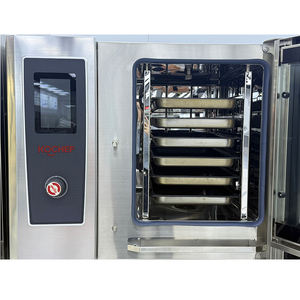 Four à vapeur électrique à 6 niveaux avec écran tactile en acier inoxydable Protection contre la surchauffe pour la boulangerie commerciale Utilisation en restaurant - Product Image 2