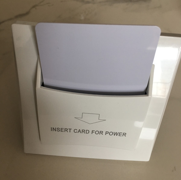 Energy Saving Power Switch 40A Any Card Switch,220V Plastic White Hotel Power Any Card Switch