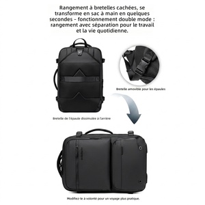 Sac à Dos Arctic Hunter Compression Sous Vide en Polyester Convertible Bretelles Escamotables Antivol 15.6 Pouces - Product Image 2