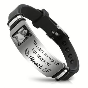 Pulsera Ecológica con Forma de Codo, Ajustable, Grabado Personalizado, Correa con Impresión, Conmemorativa y Motivacional - Product Image 4