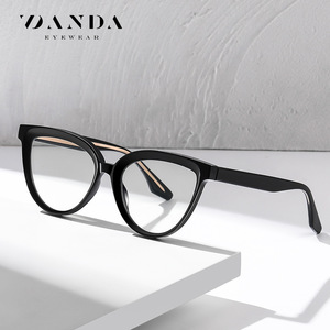 Danda – lunettes de vue œil de chat pour femmes, monture complète, anti-lumière bleue, matériau TR léger BC905 - Product Image 1