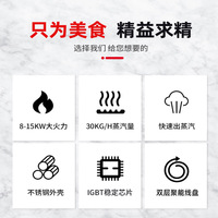 Vaporera Eléctrica Comercial HUAZE de Acero Inoxidable, Horno para Cocinar al Vapor, Ahorro de Energía, Control de Temperatura, 1 Año de Garantía