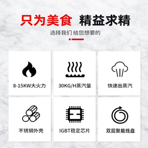 Cuisinière à vapeur électrique commerciale en acier inoxydable pour la cuisson de raviolis et de dim sum - Product Image 2