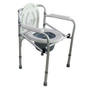 Toilet Chair Aluminum Alloy HJK-C814L <b>Folding</b> With Seat And <b>Bucket</b> For Bathroom Use - Product Image 4