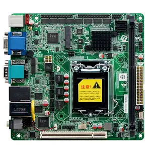 Partaker ITX-M81デュアルVGAデュアルDDR3LGA1150ミニITXH81マザーボード (PCI付き)