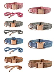 Guinzaglio in nylon imbottito per cani, con collare anti-smarrimento e decorazioni a nastro, personalizzabile, a sgancio rapido, per tutte le stagioni - Product Image 6
