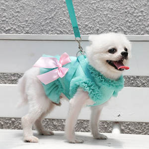 Bernapas mesh anjing dasi kupu-kupu gaun kotak-kotak anjing <span class=keywords><strong>harness</strong></span> tali dada dengan membawa - Product Image 6
