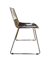 Chaises de salle à manger modernes en treillis métallique Golden Bertoia pour appartement et hôtel avec fonction de refroidissement