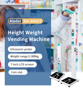 Machine de <span class=keywords><strong>mesure</strong></span> de la taille et du poids à écran tactile LCD, à monnayeur, à ultrasons, OEM ODM, pour pharmacie - Product Image 3