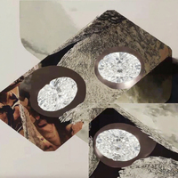 Diamant ovale cultivé en laboratoire, certifié IGI, clarté E VVS1, blanc, pierre brute pour la fabrication de bijoux