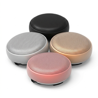 Speaker Bluetooth Mini Portabel Baru 2026 dengan Lampu LED Ring, Ukuran Saku Kecil untuk Perjalanan, Kemah, Kamar Mandi, Hadiah