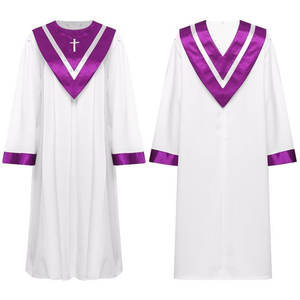 Vestido de Coro de Iglesia de Manga Larga 2026 para Mujer, Ropa de Canto, Túnicas de Coro Gratis, Túnica de Iglesia - Product Image 3