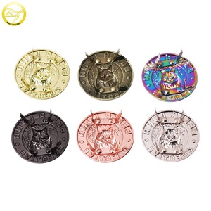 Sacs ronds de luxe personnalisés avec logos, sac à dos de plusieurs couleurs, quincaillerie, valise en alliage avec plaque signalétique en métal, étiquettes de marque en métal pour chapeaux - Product Image 3