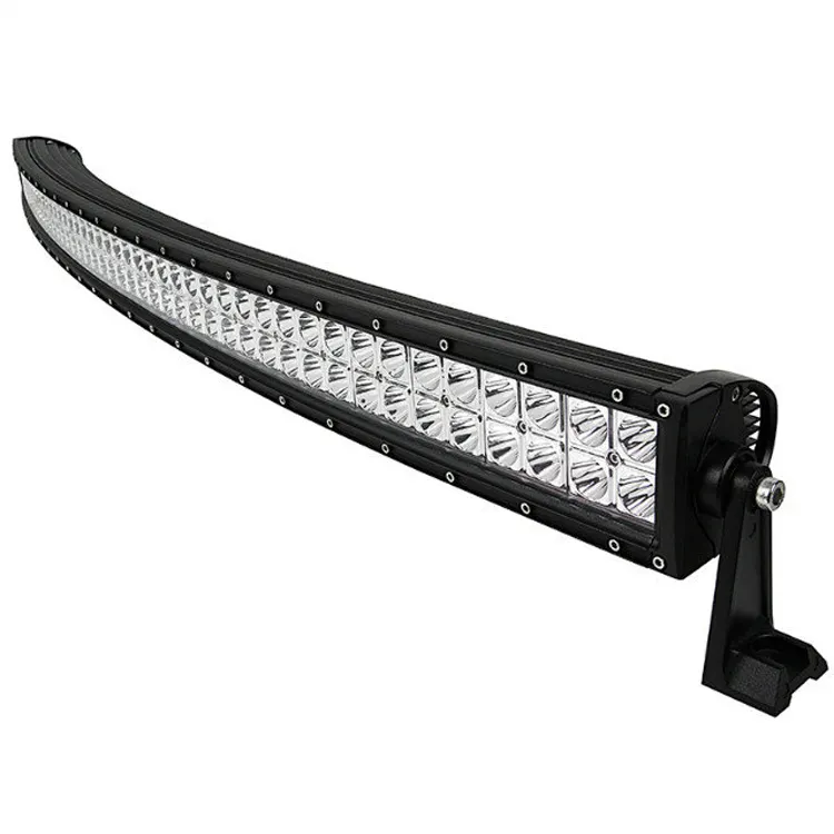 Bilah Lampu LED Melengkung 50 Inci 288W Baris Ganda untuk Indikator Kerja Truk Traktor Mobil Perahu Offroad 4X4 SUV ATV 12V 24V