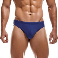 Maillots de bain vintage personnalisés pour hommes, séchage rapide, en spandex/nylon, motif uni, avec cordon de serrage