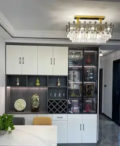 Легкий роскошный шкаф для холодильника, встроенный современный и минималистский шкаф для хранения в гостиной, кухонные шкафы