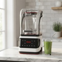 Mixeur Commercial Professionnel 1,8 L avec Lame en Acier Inoxydable 2000-3000W, Interface Tactile pour Smoothies et Glace Pilée