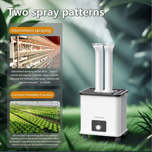 Humidificador Industrial Ultrasónico de 30L con Doble Tubo, Gran Capacidad, Pulverizador Atomizador para Uso Industrial - Product Image 2