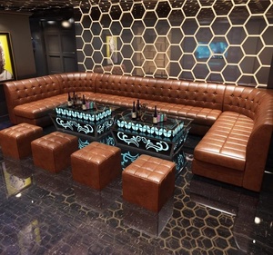 Commercial Vip Night Club Bar Strip Club Meubles Narguilé Salon Meubles Led Center Dj Booth Table Bar Salon Sièges Canapé Ensemble - Product Image 3