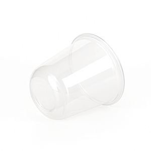 Gobelet à smoothie jetable 89 mm 14 oz en PP PLA PET, transparent dépoli, avec couvercle en plastique en forme de U pour café, thé, lait, à paroi simple - Product Image 3