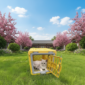 Caisse de transport rigide pliable portable pour animaux de compagnie (chats et chiens) pour l'<span class=keywords><strong>avion</strong></span> et l'extérieur, homologuée pour le transport en soute - Product Image 4