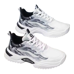 Summer Men's Lace-up Solid Color <b>Shoes</b> 2025 New Model Student Sports Casual Youth Mesh Breathable Trendy casual <b>shoes</b> - Product Image 1