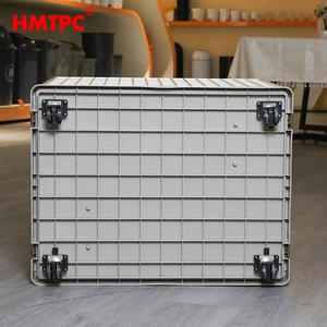 Cage pour chien en <span class=keywords><strong>ABS</strong></span> de haute qualité pour une utilisation en intérieur et en extérieur - Design portable, simple et élégant, facile à nettoyer, équipée de roulettes pour un déplacement pratique - Product Image 2
