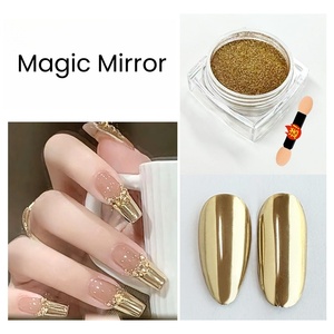 Polvo de espejo mágico para uñas, polvo de oro de titanio de Metal de Alta Luz, polvo de espejo ultrabrillante de 0,3g, brillo láser para uñas - Product Image 5
