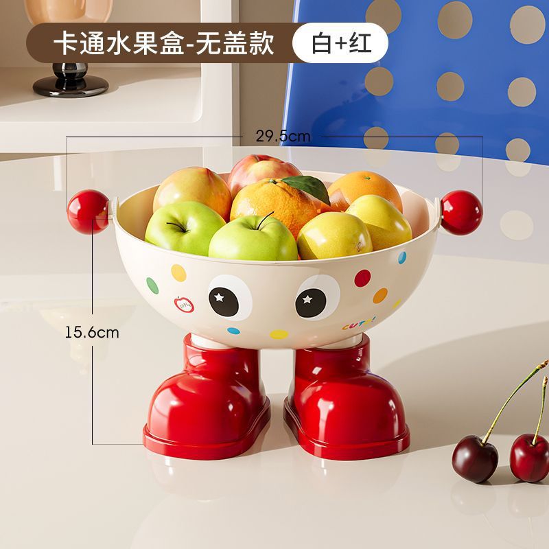 Creamy white stemmed fruit box (without lid)