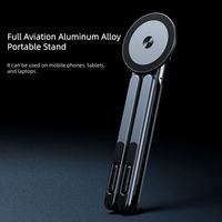 Support d'ordinateur portable en alliage d'aluminium magnétique original, support multifonctionnel, pliable, universel pour téléphones et tablettes