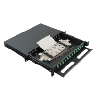 Panel Patch Fiber Optik 12 Core FC/APC Distribution Frame Telescoping Odf Kotak Terminal Serat Optik FTTH