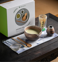 Astief – Kit de fouet et bol à matcha en céramique artisanale, coffret cadeau, ensemble de bols à matcha en poterie rustique