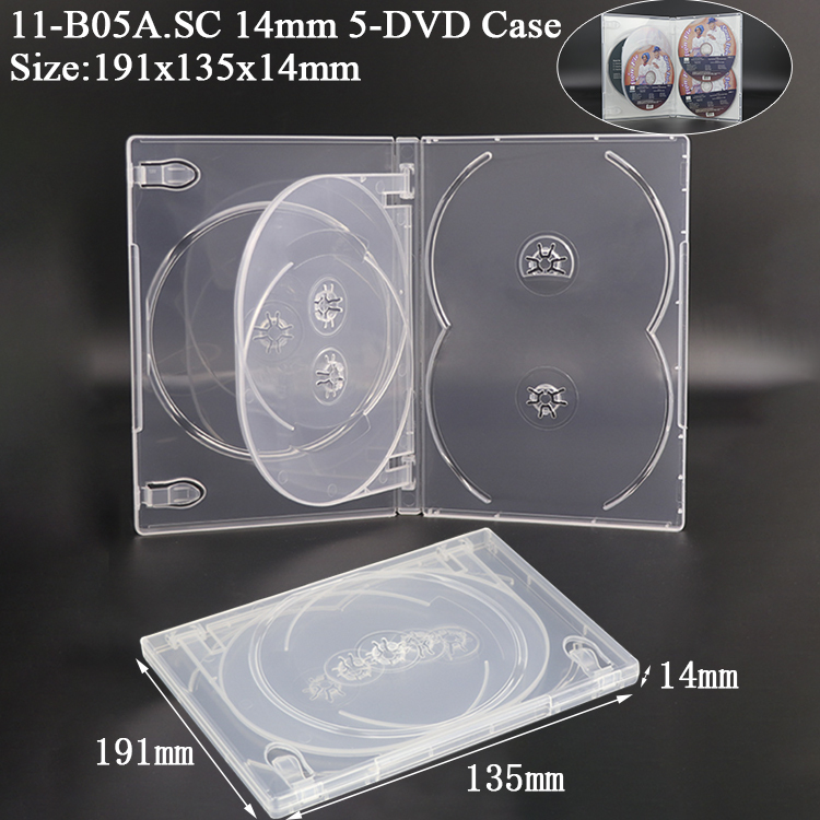 B05A : 14 mm 5 DVD transparents