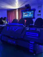 Nouvelle Console de Jeu Simulateur de Navire Sombre à Réalité Virtuelle 9D à 4 Sièges, Cinéma 3D 4D 9D, Arcade Intérieure Métallique à 4 Sièges pour Usage Domestique et Public
