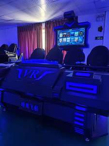 Nuevo Simulador de Barco de Realidad Virtual 9D de 4 Asientos, Consola de Juegos, Cine 3D <span class=keywords><strong>4D</strong></span> 9D, Arcade Metálico Interior de 4 Asientos para Escuelas - Product Image 3