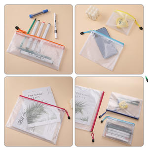 Pochette de classement <span class=keywords><strong>A4</strong></span> en PVC imperméable avec fermeture éclair, grande capacité, couleurs assorties, pochettes à fermeture éclair en PVC, porte-documents transparents <span class=keywords><strong>format</strong></span> <span class=keywords><strong>A4</strong></span> - Product Image 5