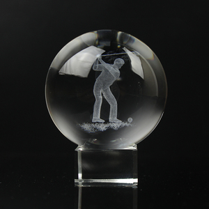 Balle de golf en verre gravée au laser de 60 mm avec base LED, trophée souvenir <span class=keywords><strong>pas</strong></span> <span class=keywords><strong>cher</strong></span> - Product Image 6
