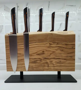 Nhà Sản Xuất Tùy Chỉnh Nhà Gỗ Hai Mặt Từ Knife Chủ Dao Nhà Bếp Lưu Trữ Giá Nam Châm Công Cụ Phần Còn lại - Product Image 2