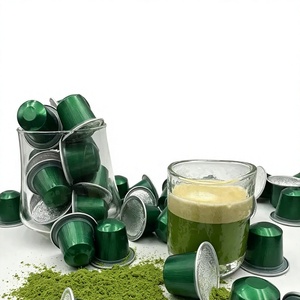 Cápsulas de Té Verde Matcha Compatibles con Cafeteras Nespresso Vertuo, Dolce Gusto y Keurig, Monodosis, Sin Azúcar, Venta al por Mayor - Product Image 1